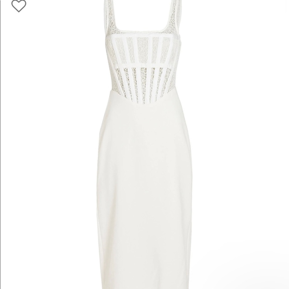 NEVER WORN - Dion Lee White Corset MIDI Dress